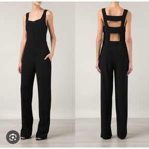 A.L.C Reed Strappy Back Jumpsuit Women 2 Black Modern Mature Feminine‎ Romantic
